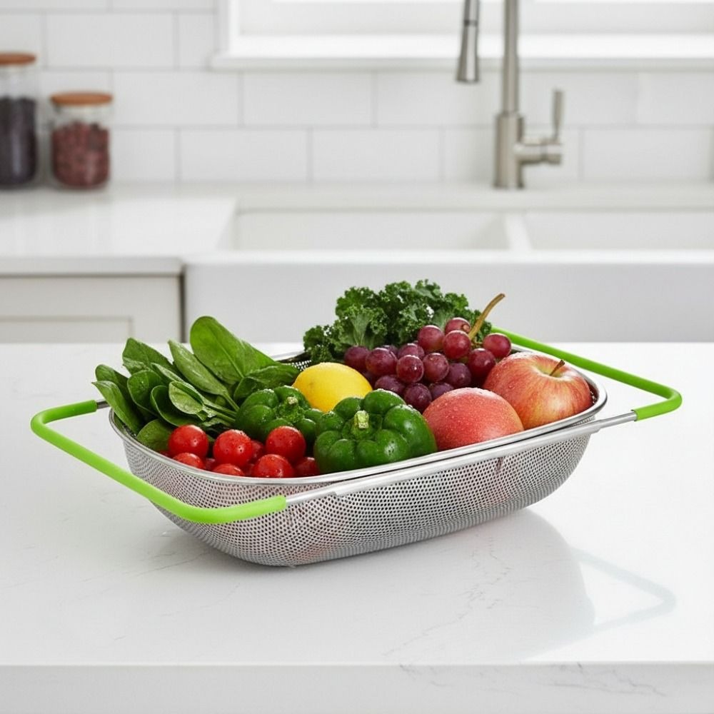 Sink Drain Strainer - Ölçeklenebilir Lavabo Süzgeç Sepeti Kaymaz Saplı