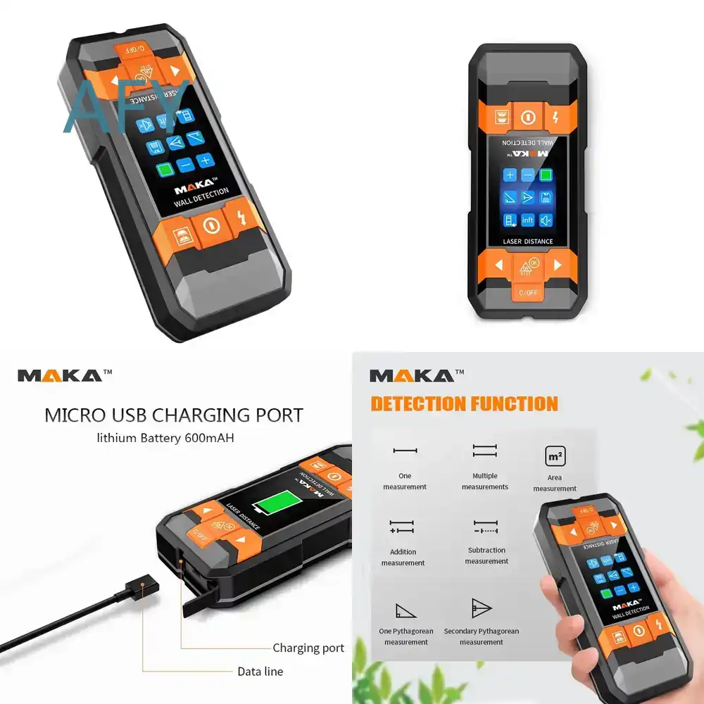 Stud Finder Magnetic - Elektronik Çok Fonksiyonlu Duvar Tarayıcısı, Metal,