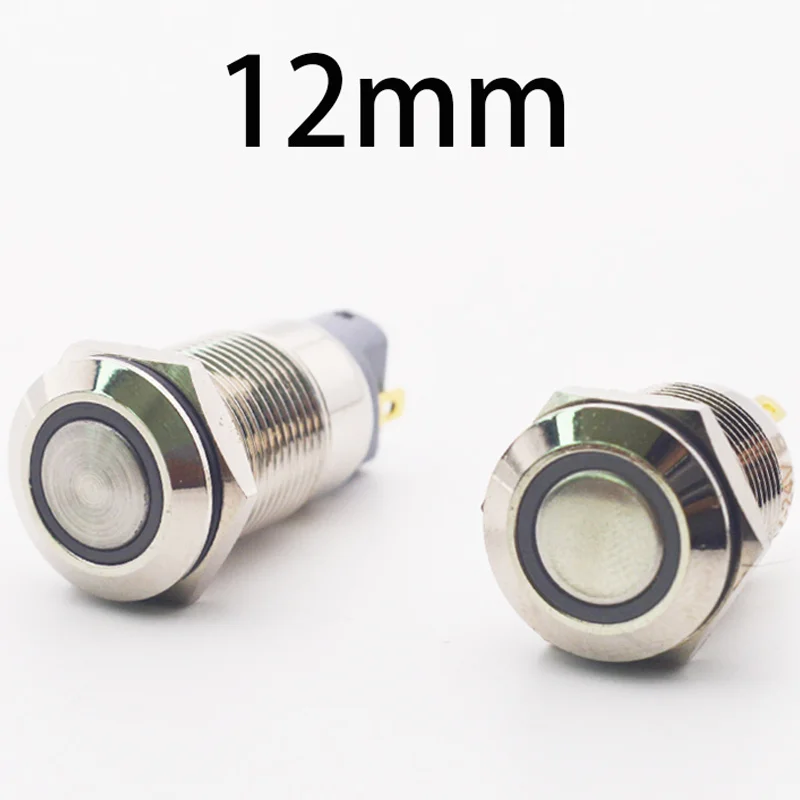 Home Improvement Expo - Elektronik düğme anahtarı 12mm Led ışık