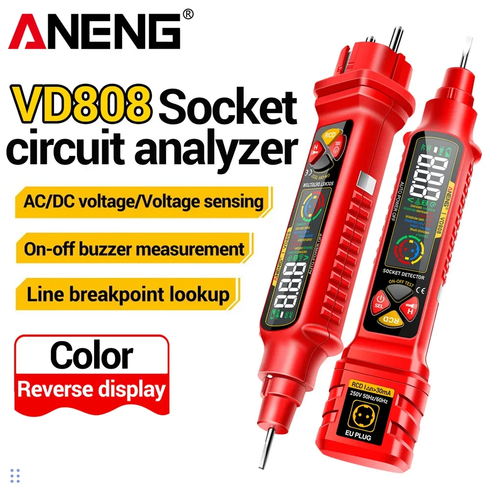 Soket Devre Analizörü ANENG VD - Circuit Breaker Finder incelemesi ve fiyatı