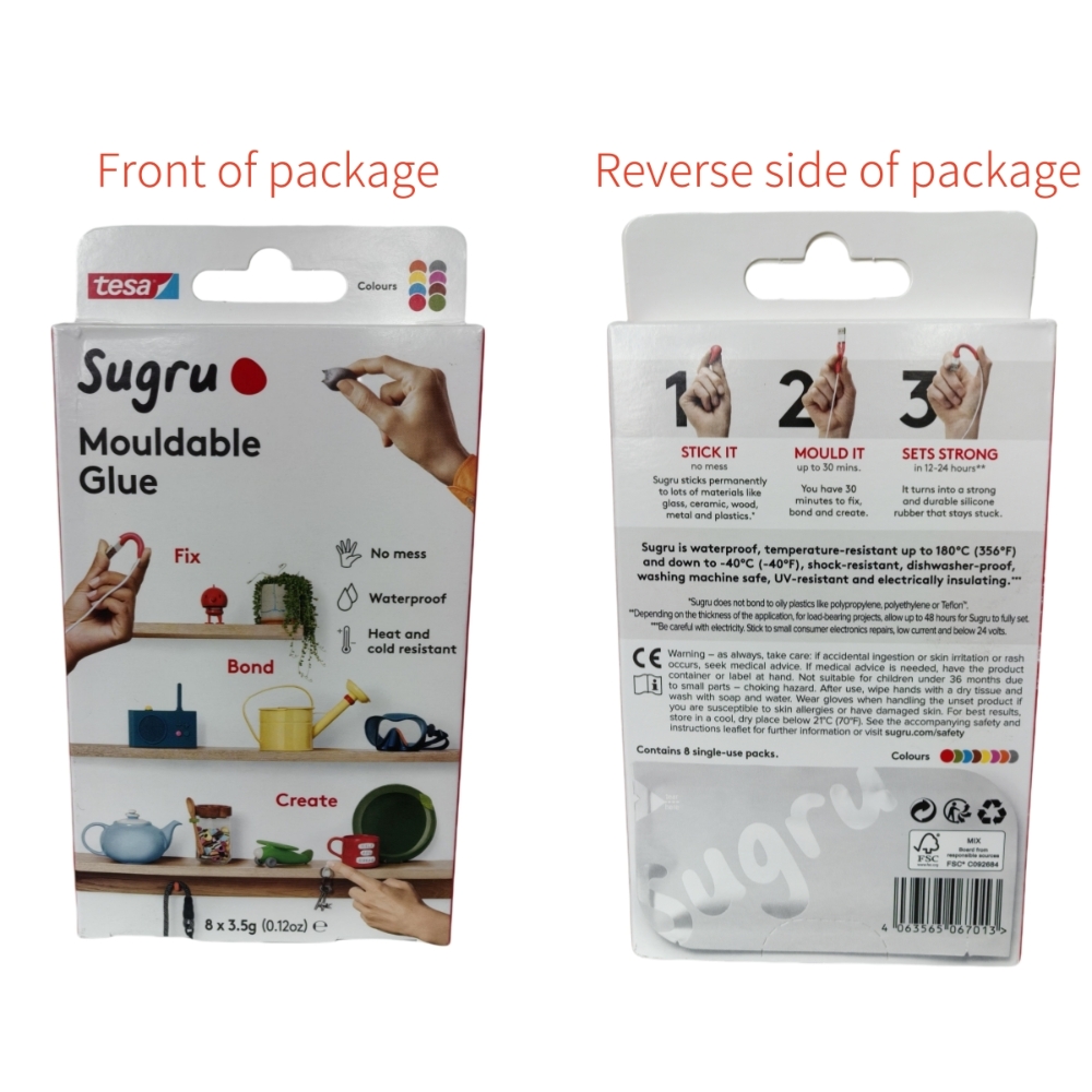 1 Kutu=8 Adet Tesa Sugru Şekil - Home Improvement And Diy incelemesi ve fiyatı