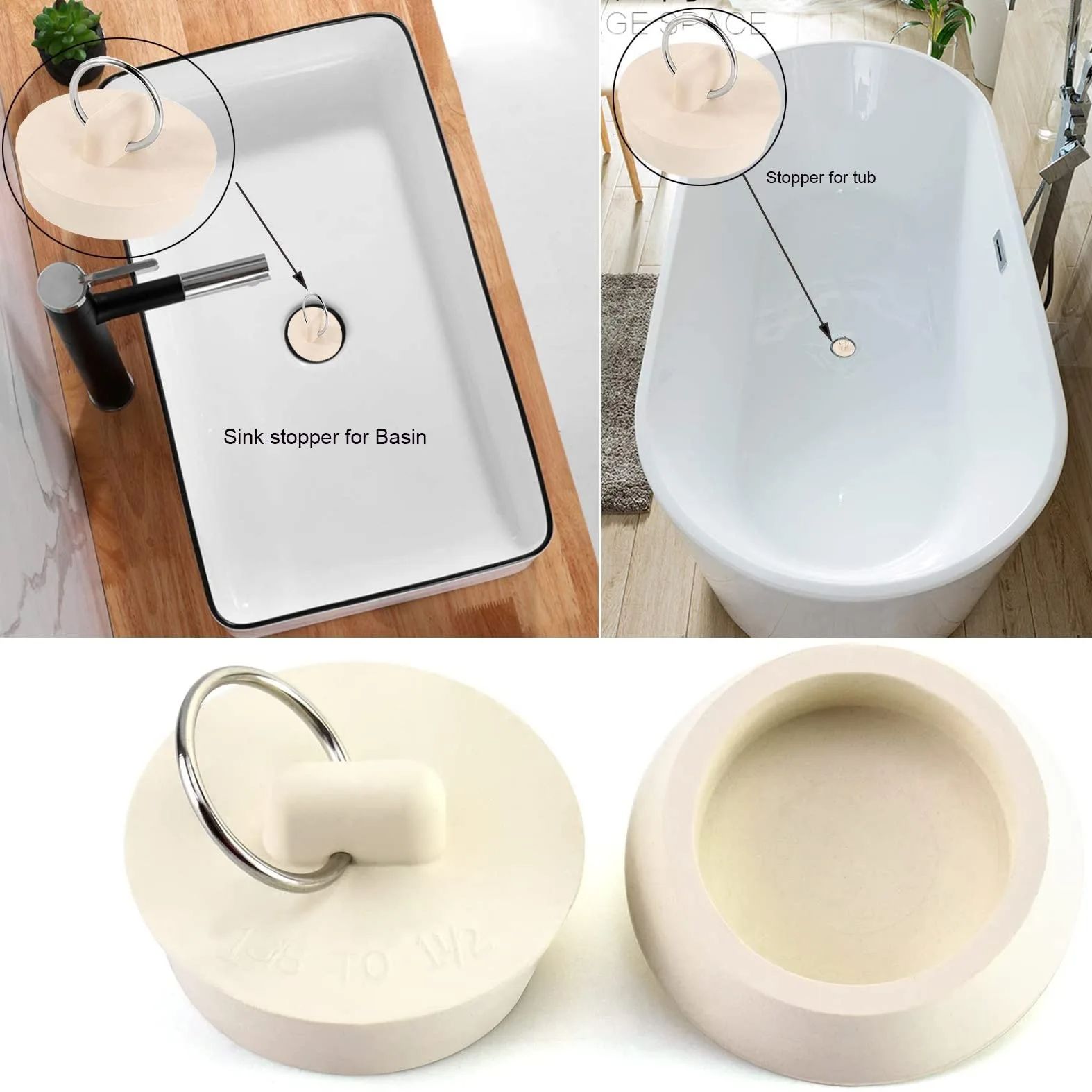 1 adet kauçuk yuvarlak küvet s - Sink Drain Strainer incelemesi ve fiyatı