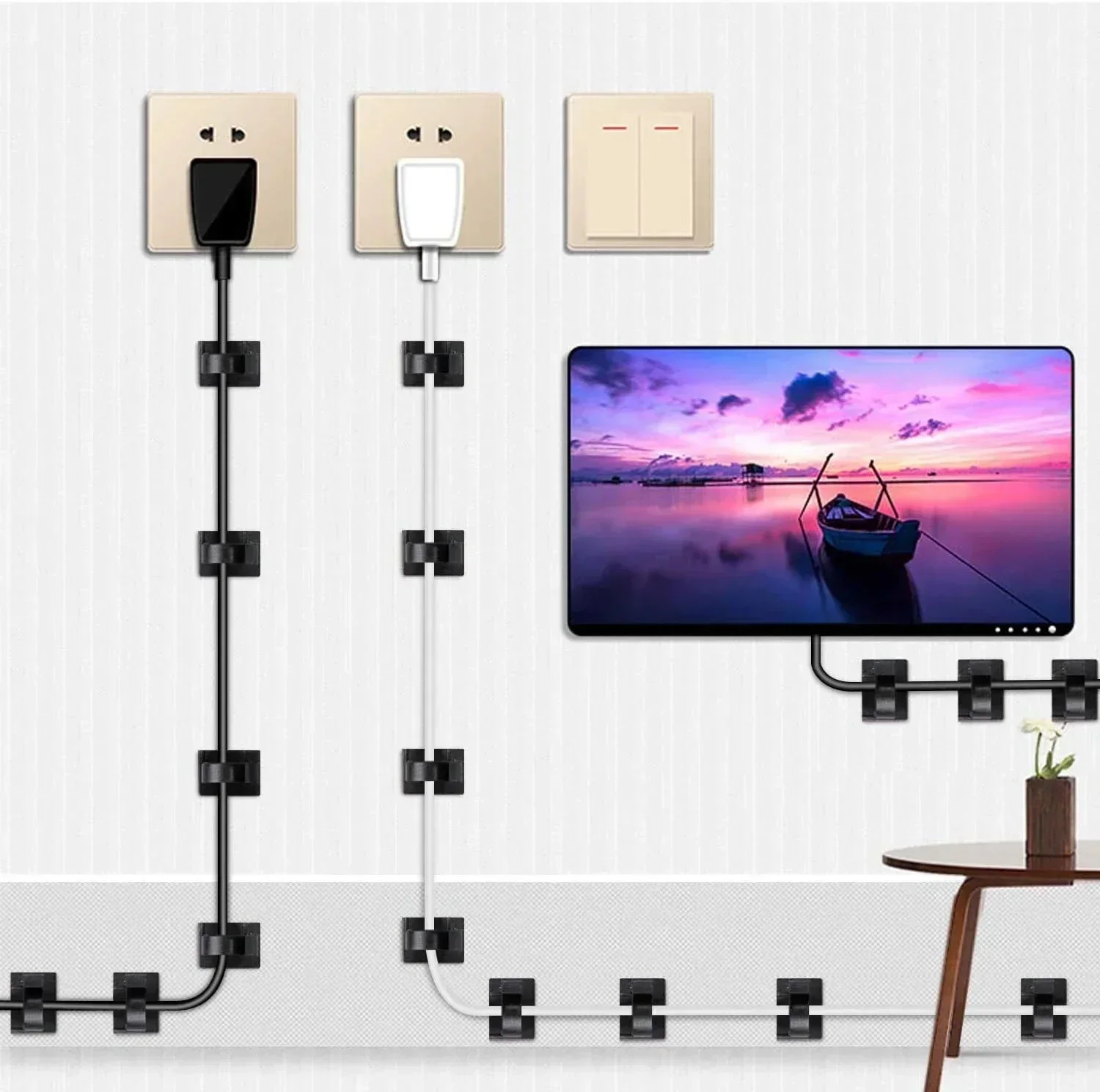 Yapıştırıcı USB kablosu organi - Cable Staple Clip incelemesi ve fiyatı