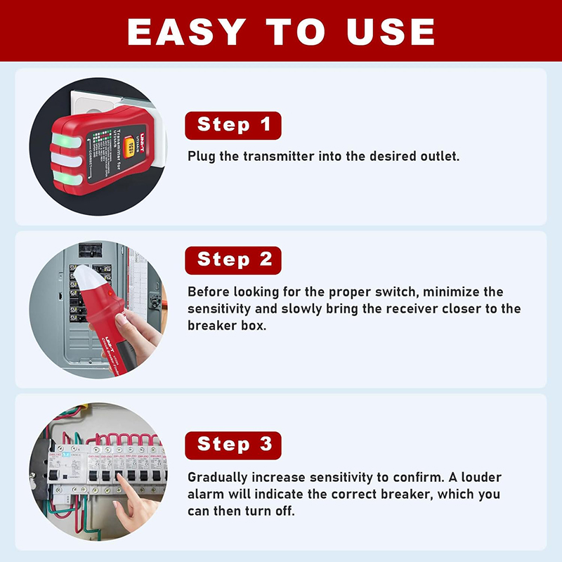 UNI-T AC Devre Kesici Bulucu U - Circuit Breaker Finder incelemesi ve fiyatı